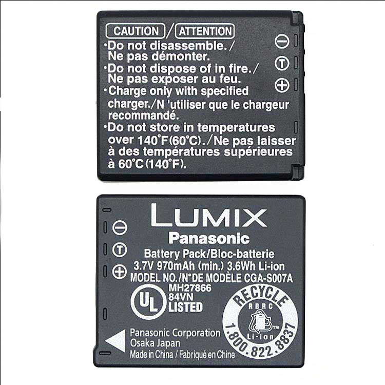 PANASONIC Lumix DMC-TZ2GK Batterie