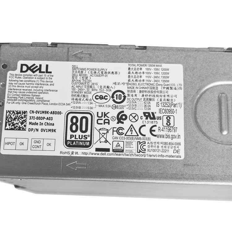 DELL AC1350EPF-01 Caricabatterie / Alimentatore
