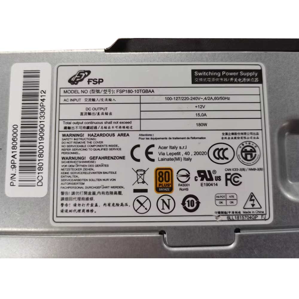 ACER FSP180-10TGBAA Caricabatterie / Alimentatore